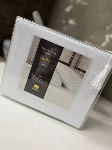 Juego De Sabanas Dobby Queen Size Suaves Premium!!! Blanco Rayas