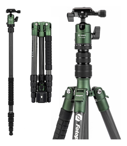 Fotopro Trípode De Viaje 59 Pulgadas Fibra Carbono Ews