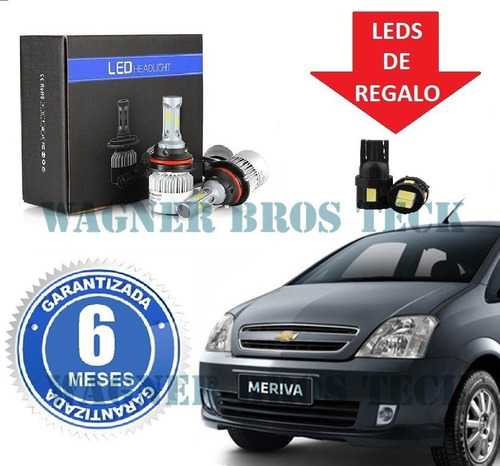 Kit Led Cree H7 H1 O H3 Chevrolet Meriva 16.000 Lms Promo