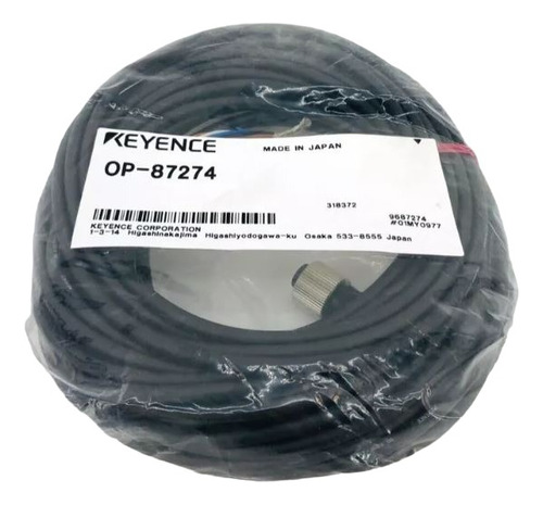 Cable Keyence M12 Angulo 4pines 10metros Op-87274 