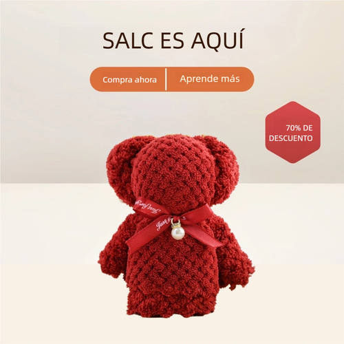 L - 20pcs Toallas De Baño Suaves Con Forma De Animal Y Oso