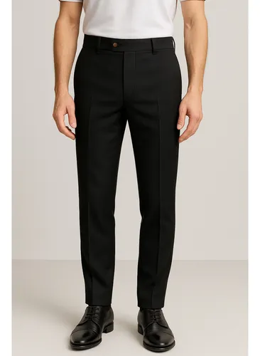 Calça Social Alfaiataria Masculina Malha Elastano Stretch