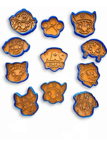 Cortante Galletas De Forma Compatible Con Paw Patrol X Unid