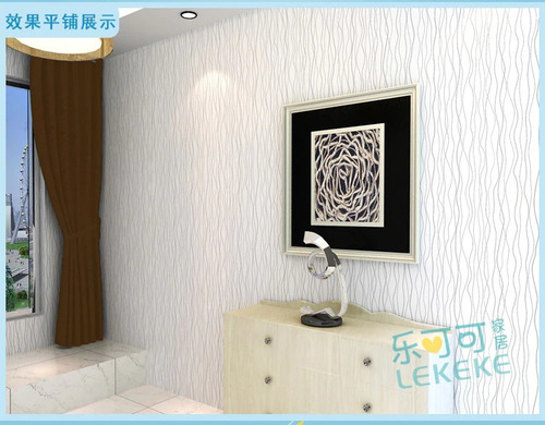 Imagen 5 de 9 de Papel Tapiz Adherible 10m X 45cm Rayas Plata Elegante Tp35