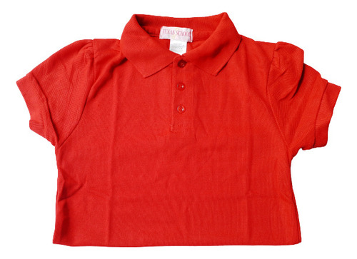 Chemise Escolar Texas School Roja Manga Princesa Talla 4-6-8