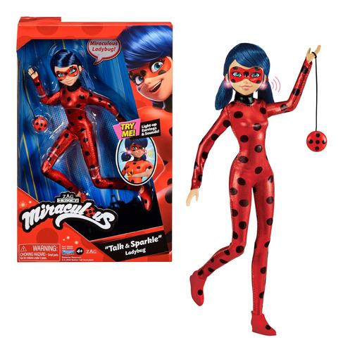 Muñeca Articulada Ladybug Miraculous Luz Y Sonidos Original