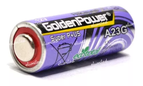 Bateria Pila Alcalina 23A A23 12V 33mAH 28x10mm Controles - yorobotics