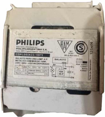 Balasto Para Indoor Mercurio Halog 220v 400w Philips