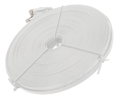 Cable De Red Gigabit Blanco Blanco, 66 Pies De Longitud, 100
