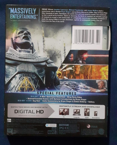 X-men: Apocalypse (blu-ray + Dvd + Ultraviolet)