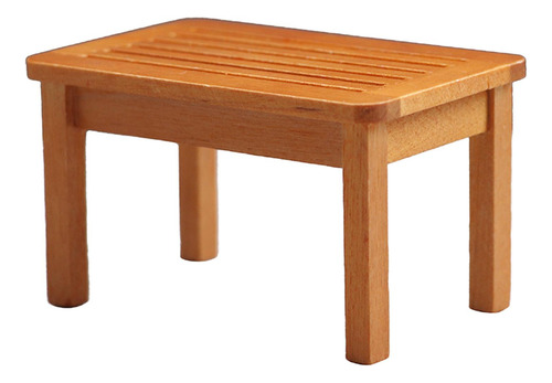 Mesa De Centro De Madera De Simulación A Escala 1:12, Casa