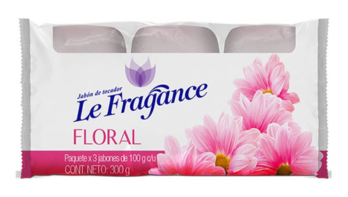 Jabon Le Fragance Floral 3 Unid - g a $69