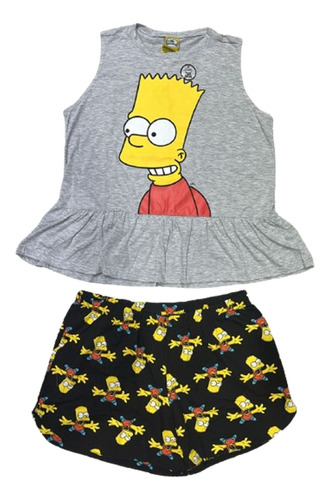 Pijama Musculosa Bart Mujer The Simpsons Promesse Ts1052