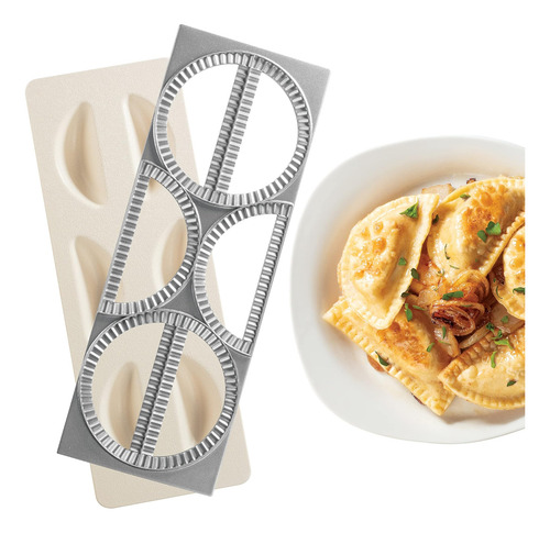 Cucinapro Pierogi Maker Con Bandeja Y Prensa Hace 6 O A La Y