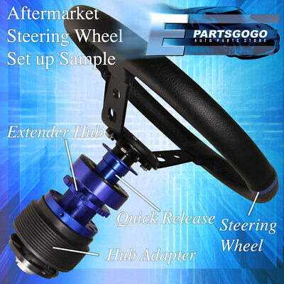 6 Bolt Steering Wheel Gunmetal Wood Hub Adapter Type R H Aac