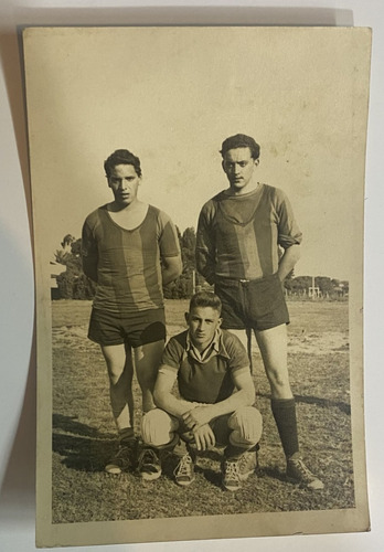 Antigua Foto Jugadores De Fútbol, Década 60, Cr06