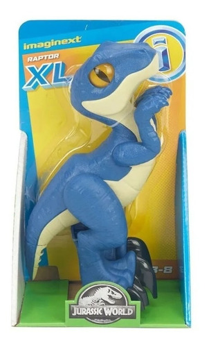 Boneco Raptor Blue Xl 20 Cm - Jurassic World - Imaginext