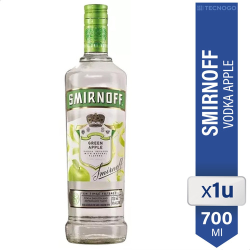 Vodka Smirnoff Saborizado Sabor Green Apple Manzana