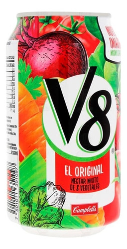 Nectar De Verduras V8 12 Pzs 340 Ml C/u