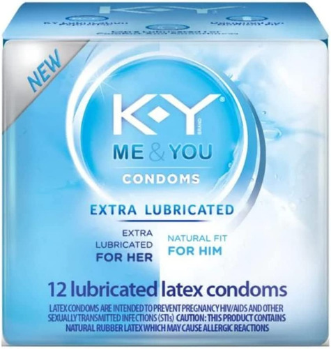 Imagen 1 de 1 de Preservativos Ky Extra Lubricados 12 Unidades
