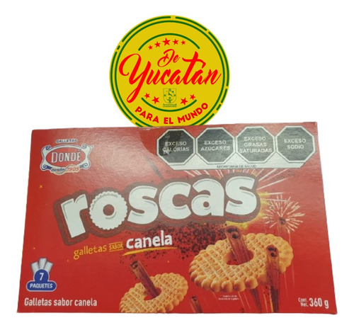 Roscas De Canela 360g - Galletas Dondé De Yucatán