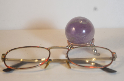 Bola Esfera De Cristal Amatista Natural / Améthystos Ag Violeta