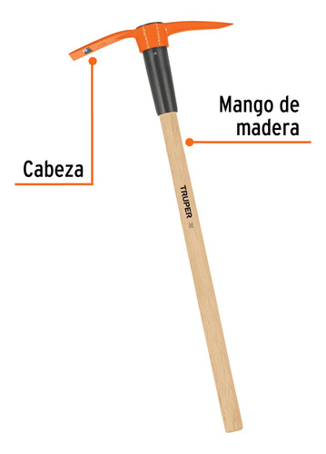 Talacho-pico 2.5 Lb Mango 36'' Forjado Truper 102965