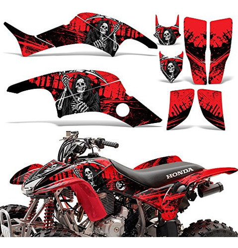 Atv Graphics Kit Sticker Decal Compatible With Honda Tr...