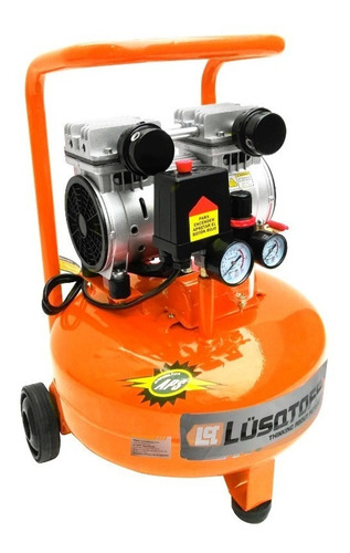Imagen 1 de 6 de Compresor Aire 24lt Silencioso Odontologico Lusqtoff Lc-0122