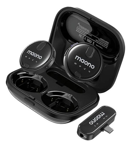 Micrófono inalámbrico de solapa con receptor USB-C Maono Wm620 Pc2 Pro