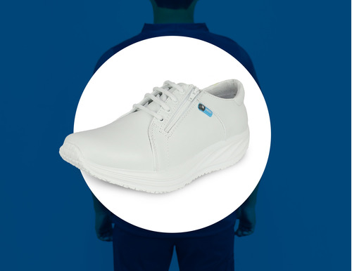 Zapatos Blancos Reglamentarios Estudiantes Medicina Est 9704