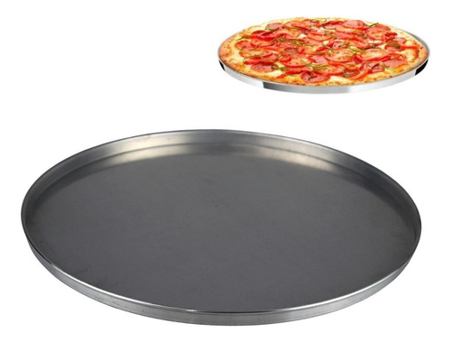 Assadeira De Forma Pizza 40cm Alumínio Super Resistente