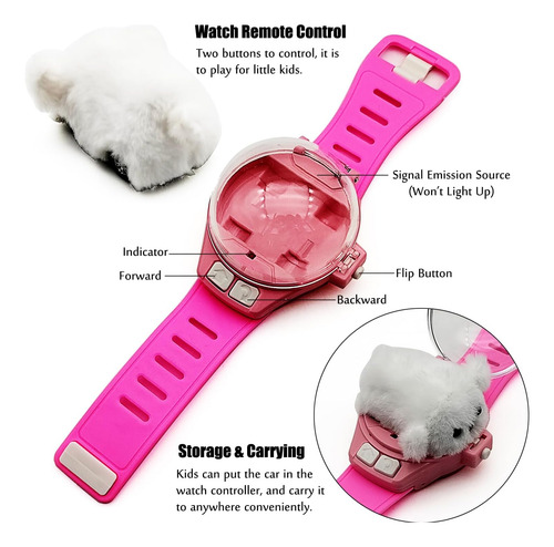 Tipmant Mini Rc Cachorro Perro Coche Reloj Radio Control Rem