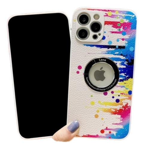 Carcasa De Cuero Colores Para Iphone12/pro/promax