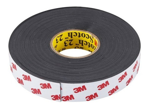Scotch 3m 23 Fita Isolante Auto Fusão 19mm X 10m Cor Preto