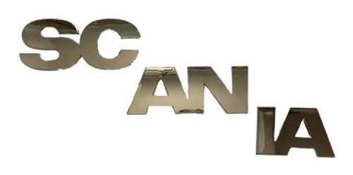 Capa Inox Emblema Espelhado Para Scani P / G / Ntg