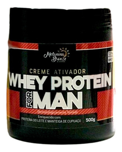 Creme Ativador Whey Protein For Men Melanina Bronze