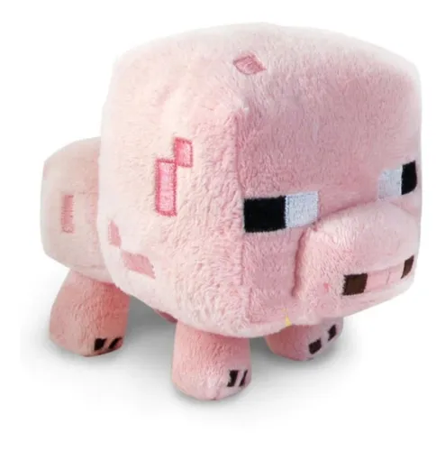 Juego de Minecraft Pink Pig Doll Plush Pink Pig Geek Env o gratis