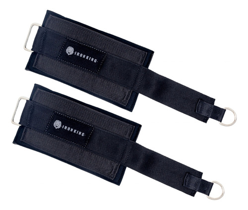 Grilletes Para Tobillo Con Gancho De Acero Gym Entrenamiento Negro