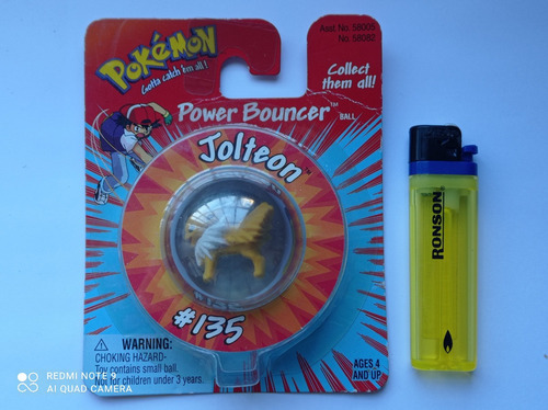 Jolteon Power Bouncer 1999 Hasbro Pokemon Nintendo (Usado)