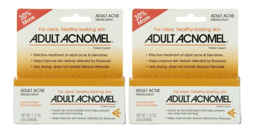 Pack De 2 Adultos Acnomel Teñida De Crema Medicamento Para