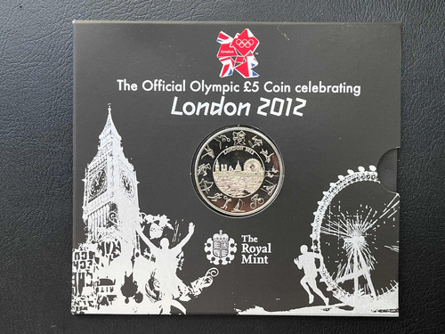 Moeda 5 Pounds 2012 - Olimpíadas Londres (Usado)