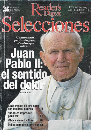 Revista Reader Digest Seleccione Enero 1999 / Juan Pablo I I