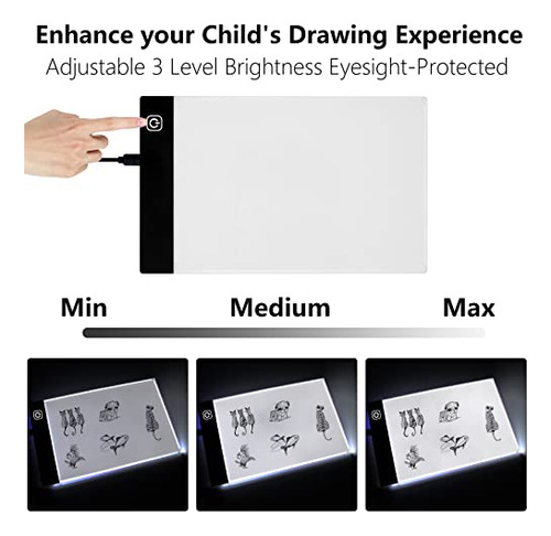 Flip Book Kit Con Light Pad - A5 Led Light Board / Box & 320