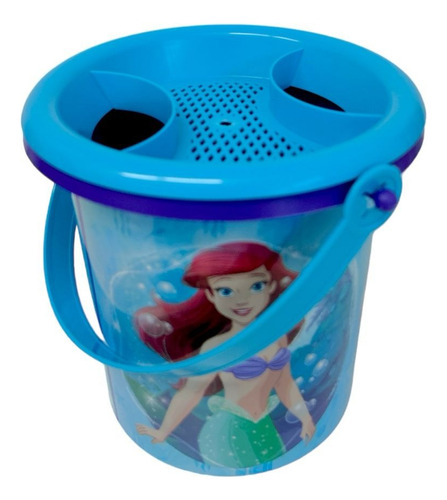 Conjunto de praia Ariel La Sirenita Balde com acessórios