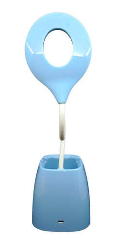 Lampara Led Escritorio Recargable / Porta Lapicero Y Celular