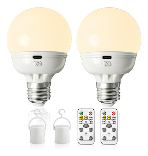 Bombillas Recargables Led E26 Con Mando A Distancia - Luz De