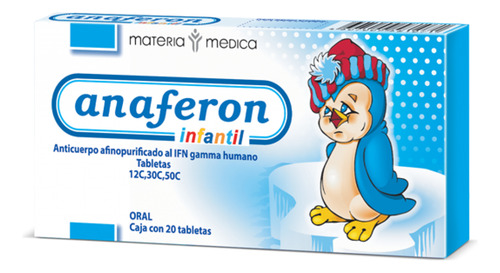 Anaferon Infantil Tabletas 12 C. 30c, 50c Oral Caja/ 20 Tab.