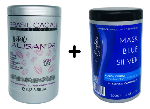 Matizador Blue + Btx Alisante Brasil Cacau By Everglam 