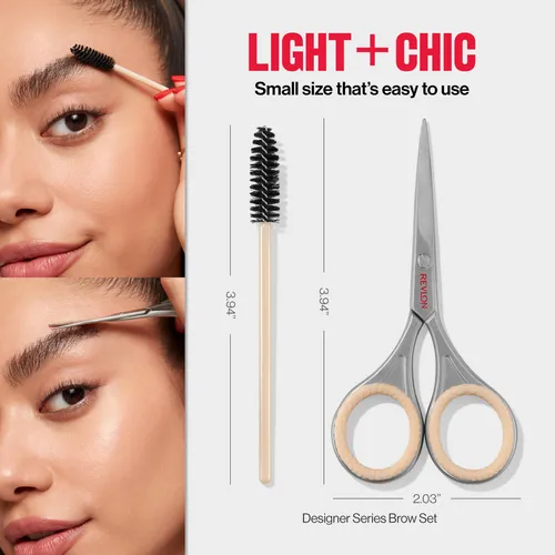 Set Revlon Designer Series, Kit Para Recortar Cejas Y Dar Fo